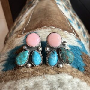 Pink Conch, Sonoran Gold, and Kingman Earrings