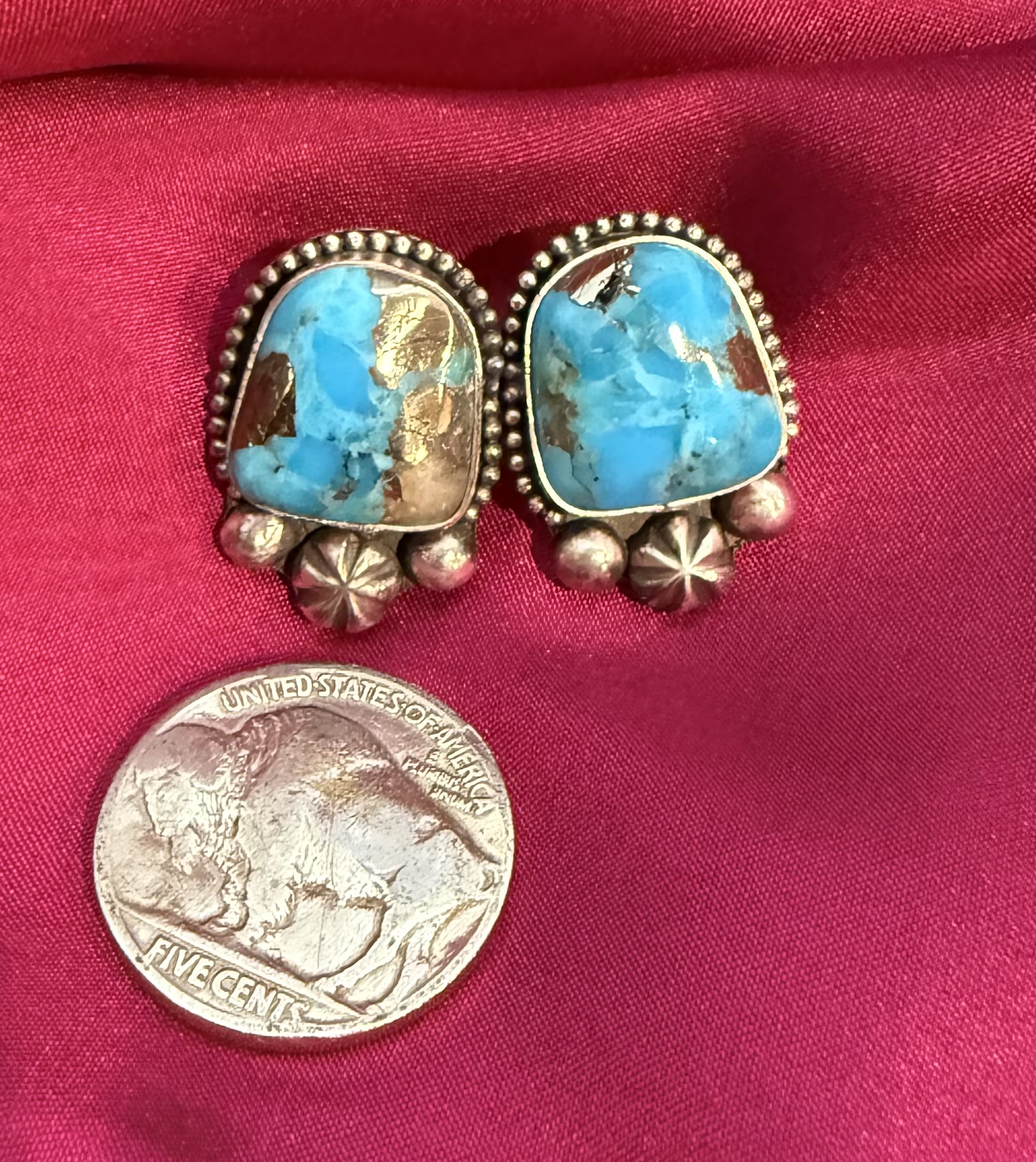 Vintage Style Kingman Studs - Image 3