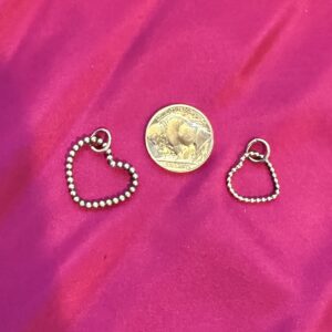 Beaded Heart Charms